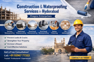 Construction & Waterproofing Services in Hyderabad | Pragna Enterprises